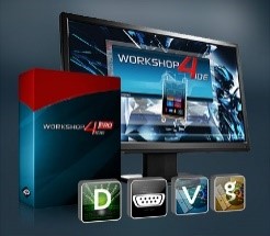 The Workshop4 IDE tool offers developers numerous GUI design options. Picture: 4D Systems