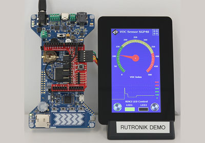 The Rutronik Development Kit RDK2 with intelligent display module. Picture: Rutronik