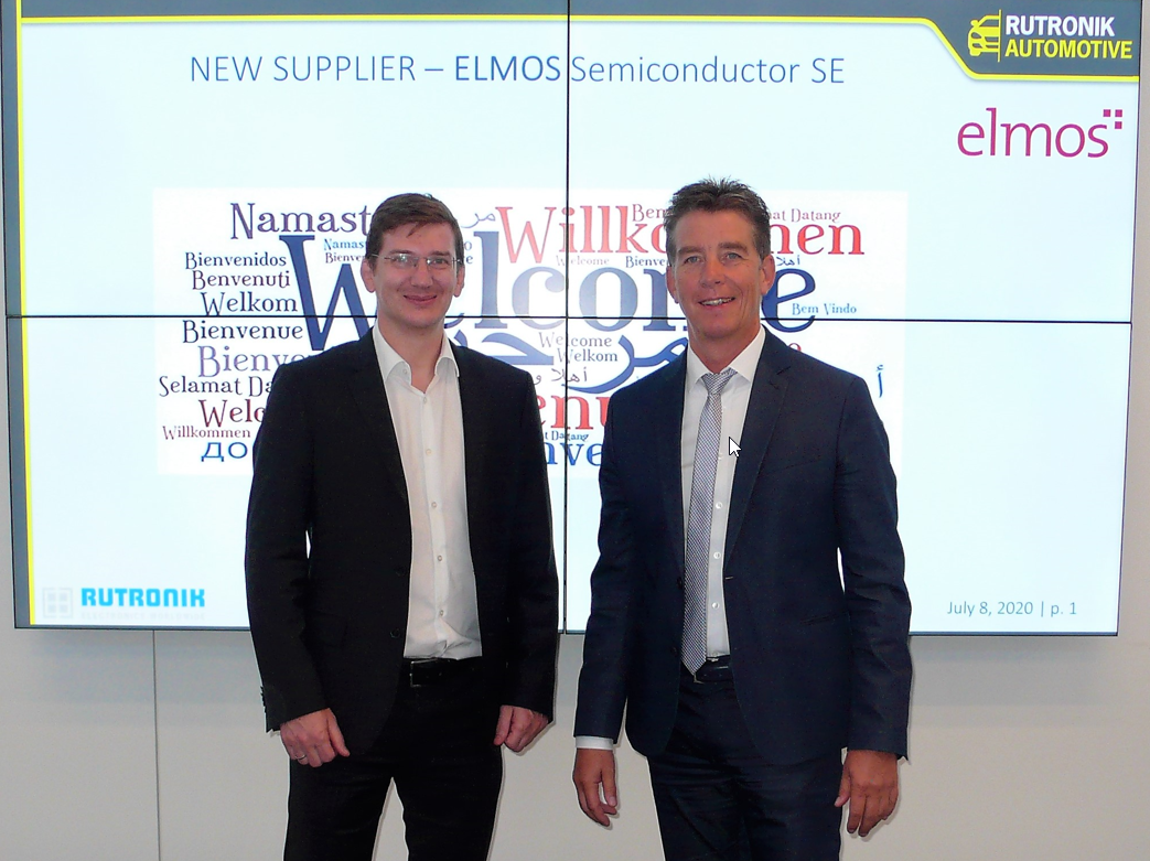 Stefan Zwick from Elmos with Uwe Rahn