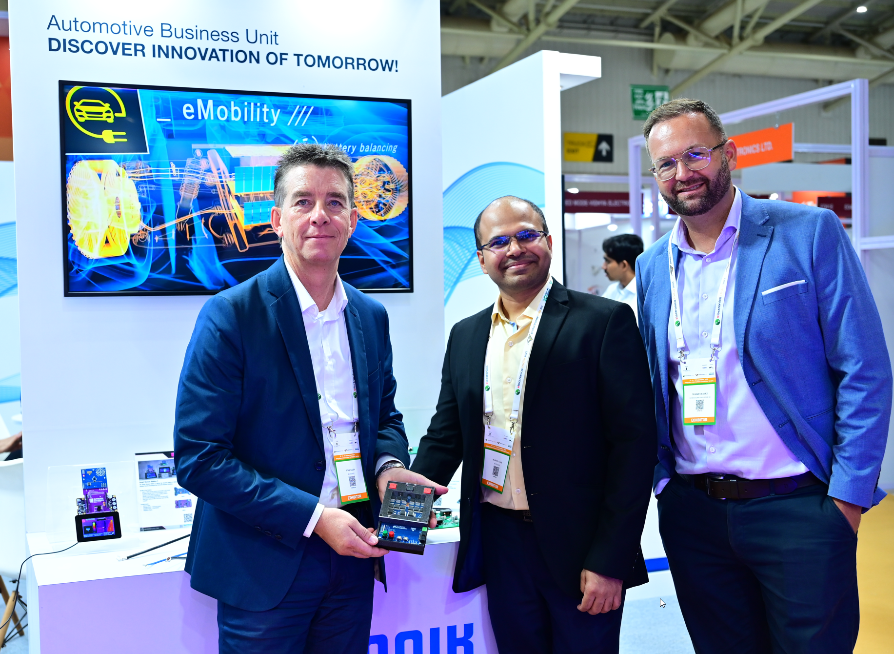 Presentation of ABU reference designs at electronica India 2023