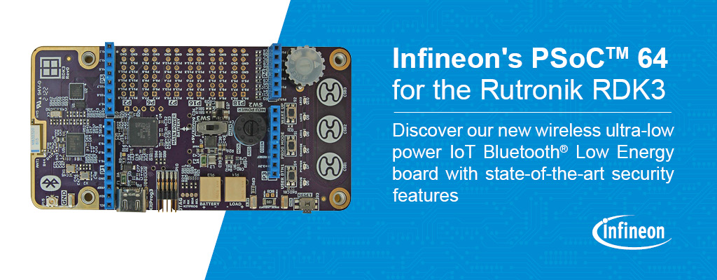 The new Rutronik Development Kit RDK3 with Infineon's PSoC™ 64 at its Core 