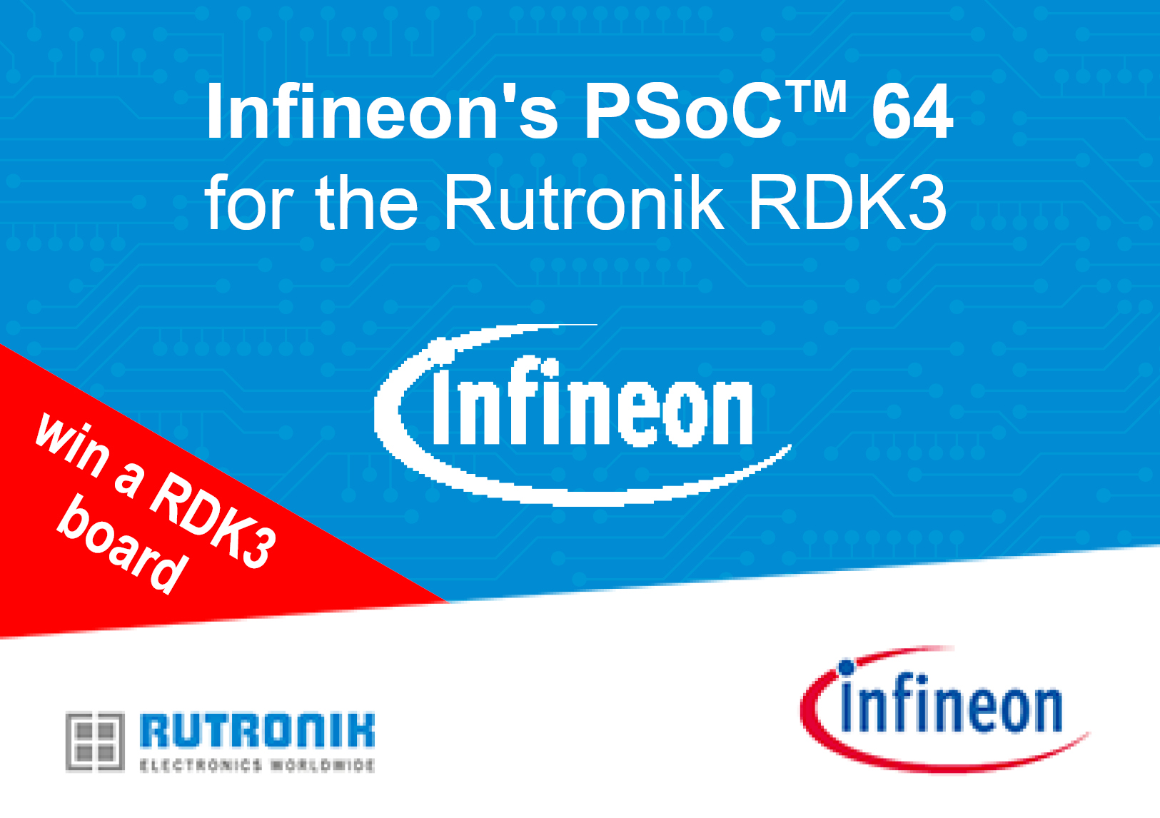 Rutronik Development Kit RDK3 with Infineon's PSoC™ 64 MCU