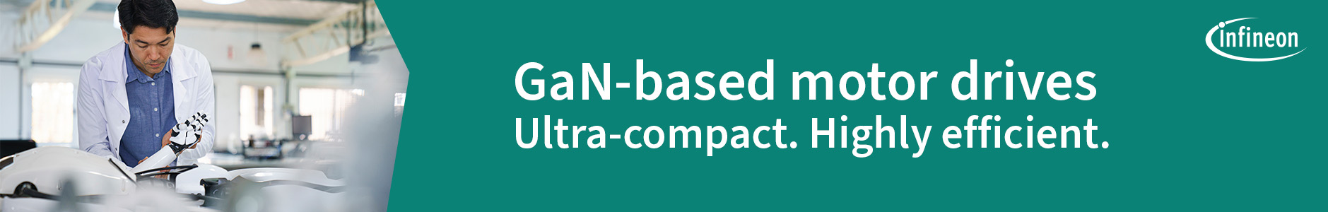 Infineon GaN-based motor drives - Ultra-compact. highly efficient.