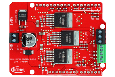 (BL)DC Motor Control Shield with IFX007T for Arduino