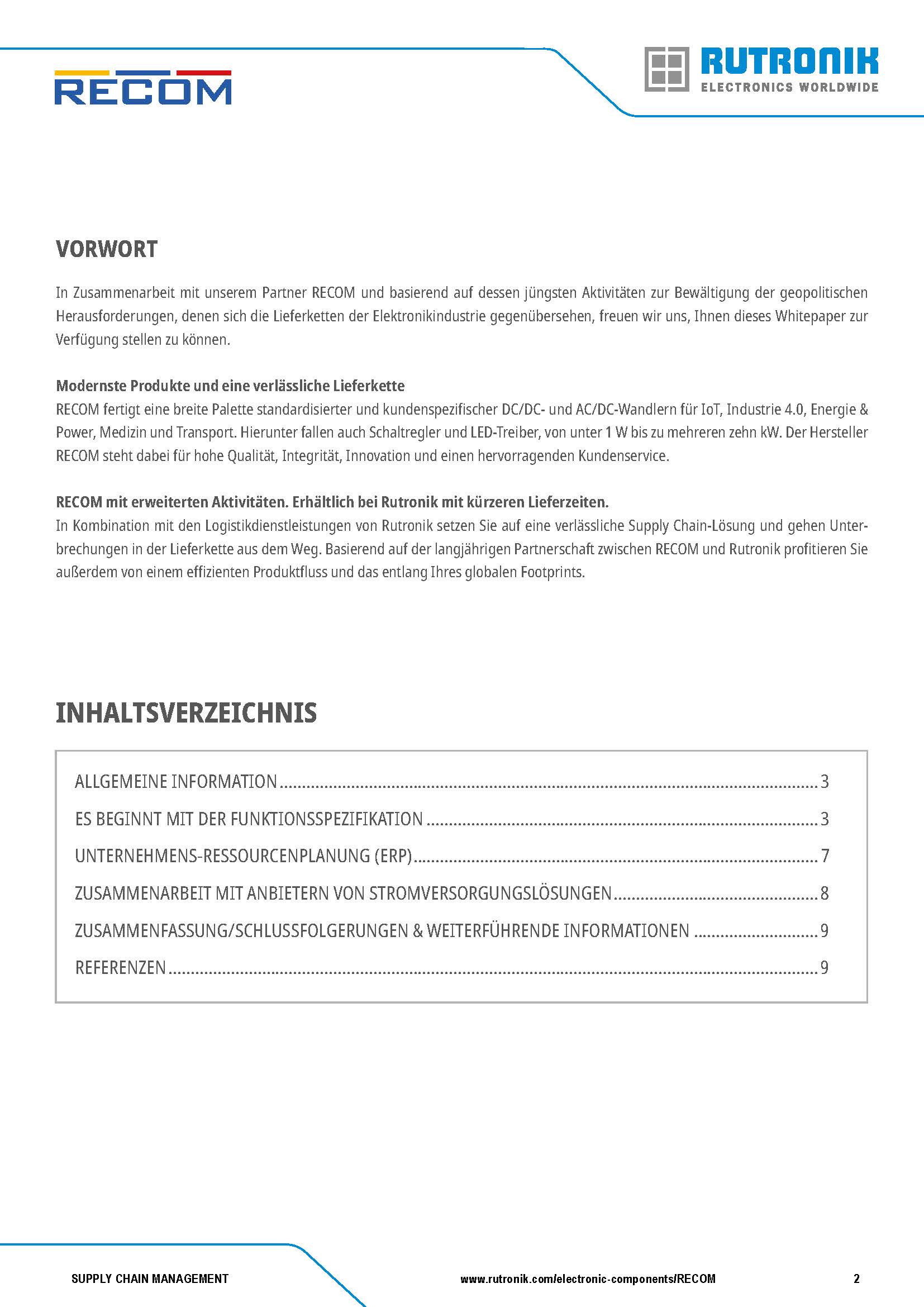 White Paper on Supply Chain Management