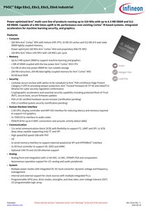 PSOC™ Edge E8x Industrial Datasheet PSOC™ Edge E8x2, E8x3, E8x5, E8x6 Industrial