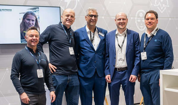 Teaser picture feauturing executives of Rutronik and Nanopower Semiconductor to celebrate new signed franchise agreement.