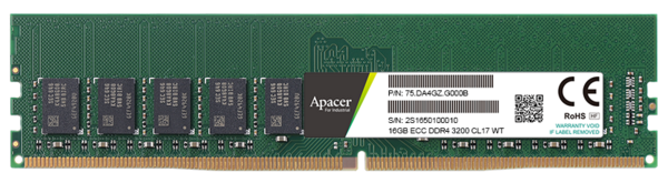 DRAM - DDR4 3200 Wide Temp. ECC UDIMM