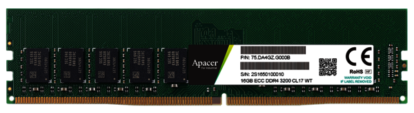 DRAM - DDR4 3200 Wide Temp. ECC UDIMM