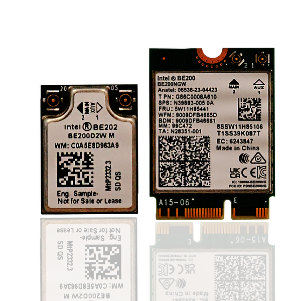 Intel®'s BE200 and BE202 series meet the requirements of demanding wireless applications