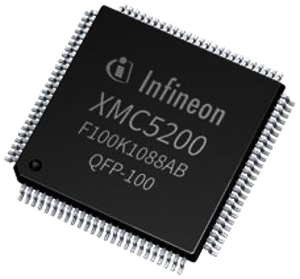 Sample image of an Infineon XMC5200 high-performance dual-core MCU