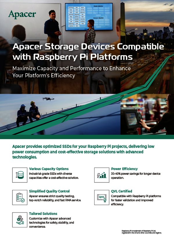Apacer Storage Devices Compatible with Raspberry Pi Platforms 2025