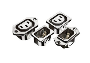 "Green plastics" from castor beans: Schurter's Green Line IEC appliance connectors - now at Rutronik