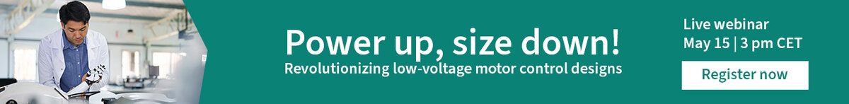Power up, Size down with GaN and PSOC solutions: Revolutionizing low voltage motor control designs.