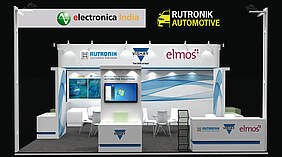 Vishay Intertechnology, Rutronik and Elmos Semiconductor present state-of-the-art electronics solutions for e-Mobility at electronica India 2023. ©"Messe München"