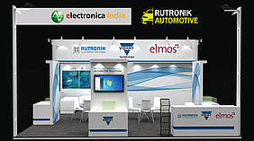 Vishay Intertechnology, Rutronik und Elmos Semiconductor zeigen auf der electronica India 2023 modernste Elektroniklösungen für die Elektromobilität. ©"Messe München"