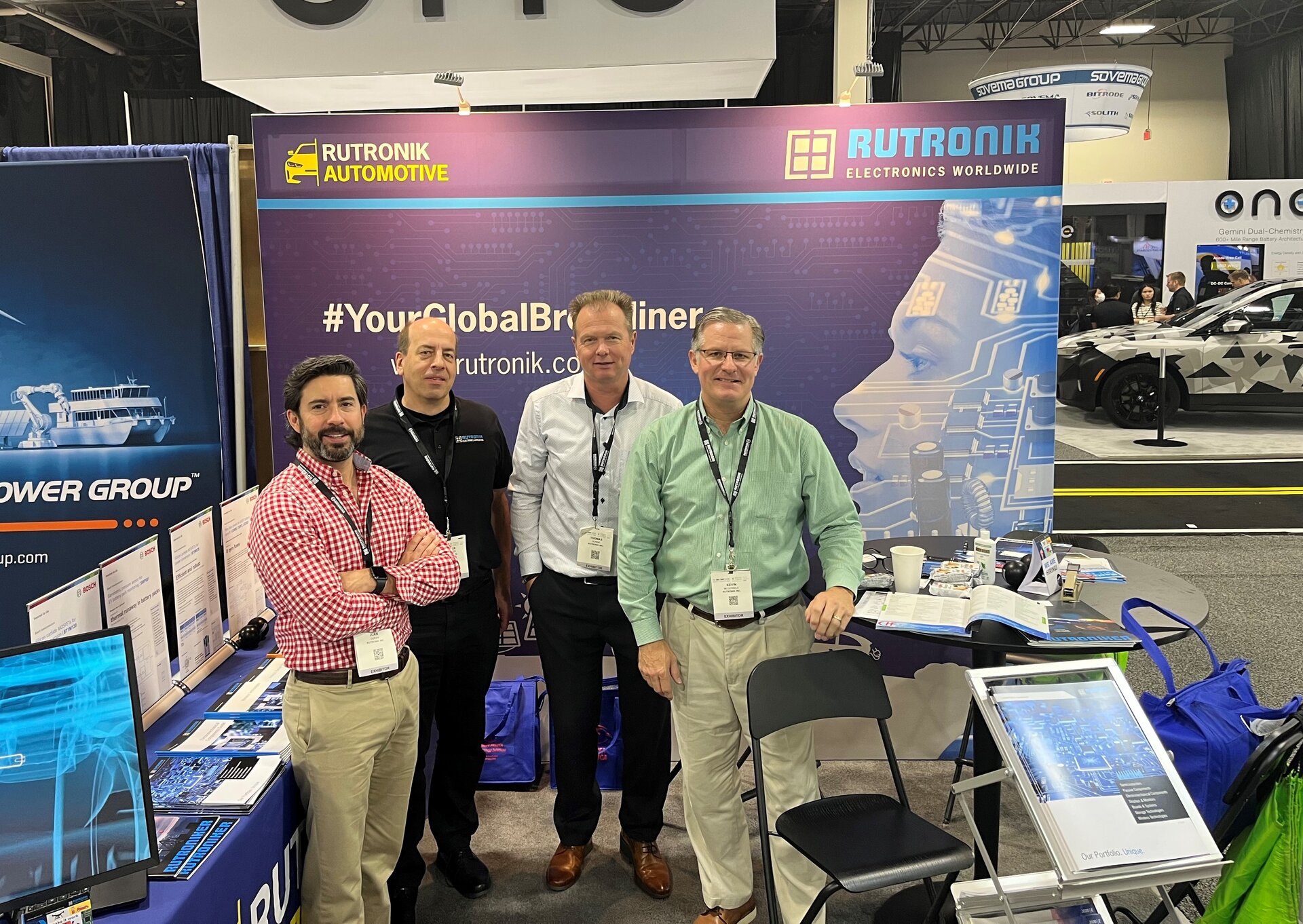 ABU team at The Battery Show in Novi, Michigan