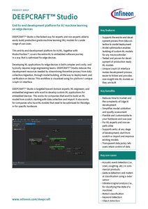 DEEPCRAFT™ Studio product brief DEEPCRAFT™ Studio product brief