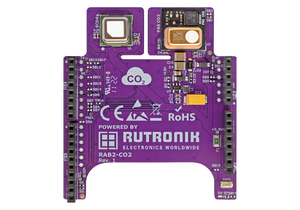 The Rutronik Adapter Board - RAB2 for CO2 Sensing features state-of-the-art sensors from Infineon and Sensirion.