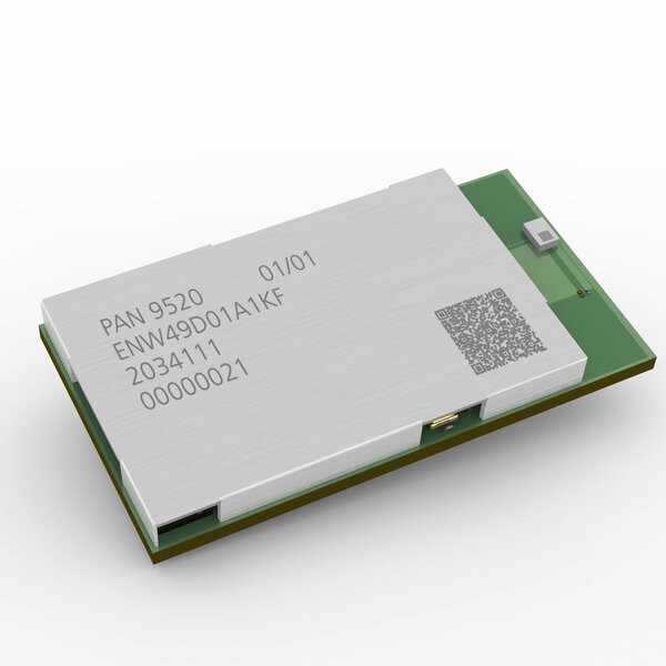  Panasonic's PAN9520 with integrated chip antenna and QSPI memory.