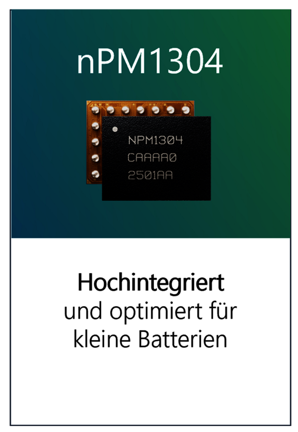 Hochintegriert und optimiert für kleine Batterien