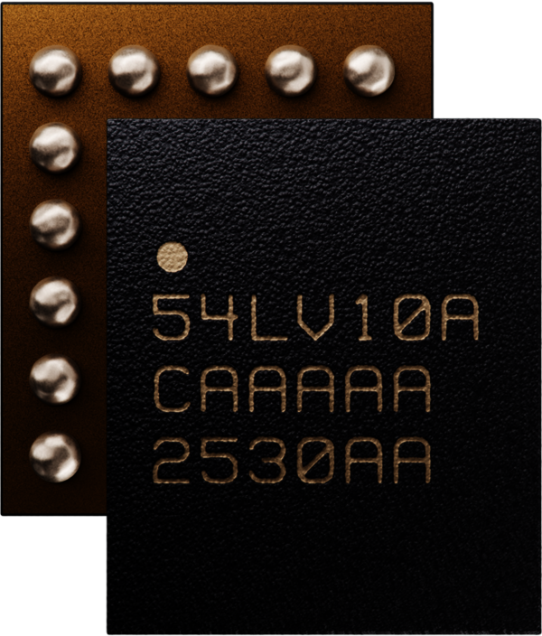 Picture of the nRF54LV10A – Ultra-low-power wireless SoC from Nordic Semiconductor for medical wearables and low-voltage sensor designs.