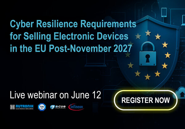 Live Webinar Cyber Resilience Act: Folgen für den Verkauf von elektronischen Geräten in der EU ab November 2027