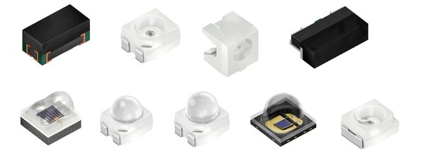 Beispielbild elektronische Komponenten mit der  IR:6 Dünnfilmtechnologie von ams OSRAM 