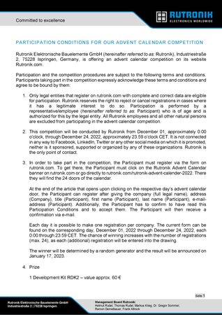 Participation Conditions
