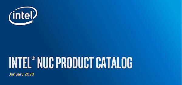 Intel NUC Product Catalog 2020