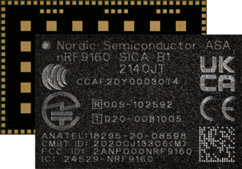 nRF9160 – Low power SiP with integrated LTE-m/NB-IOT modern and GNSS