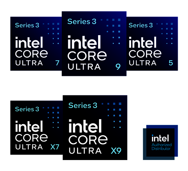 Picture of Intel® Core™ Ultra Series 3 processors badges