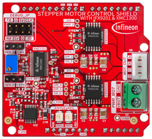 Stepper Motor Control Shield with IFX9201 and XMC1300