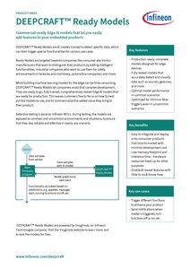 DEEPCRAFT™ Ready Models product brief DEEPCRAFT™ Ready Models product brief