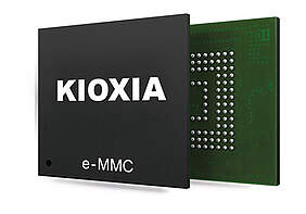 Equipped with a special firmware function, eMMCs from Kioxia survive the soldering process without any damage to the data. Image: Kioxia