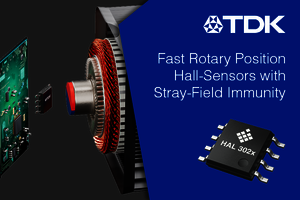TDK: Fast Rotary Position Hall-sensors with Stray-Field Immunity
