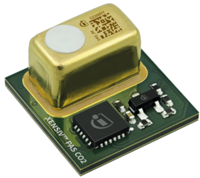 Infineon’s Xensiv PAS CO2 sensor is based on PAS technology. 