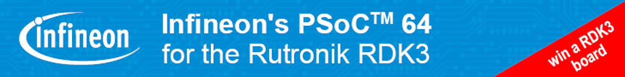[Translate to German:] The new Rutronik Development Kit RDK3 with Infineon's PSoC™ 64 MCU 
