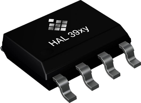 Picture of a HAL39xy sensor of TDK Micronas