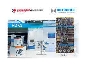 Neben Produkten von namhaften Herstellern stellt Rutronik System Solutions zum ersten Mal das neue Base Board RDK3 auf der embedded world 2023 vor.