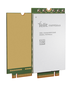 The FN990Axx series from Telit is suitable for high-performance and bandwidth-intensive applications.