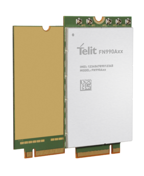 The FN990Axx series from Telit is suitable for high-performance and bandwidth-intensive applications.