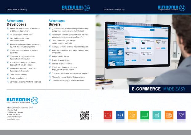 Thumbnail: Rutronik24 - E-commerce made easy - Flyer