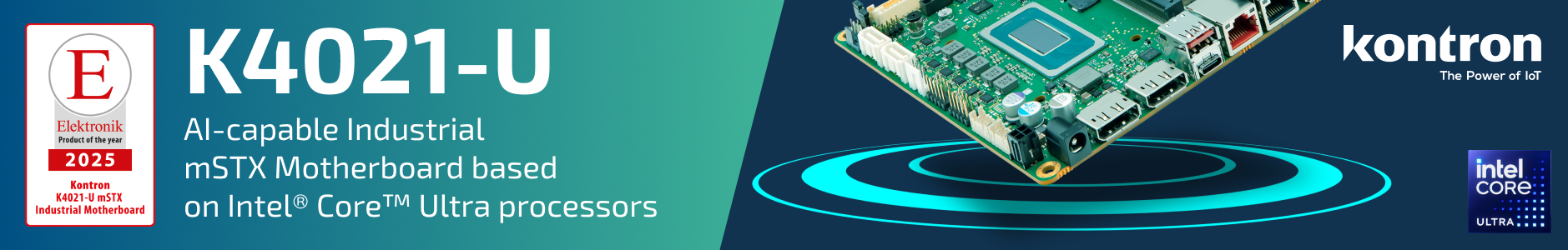 Kontron Industrial Motherboard K4021-U mSTX