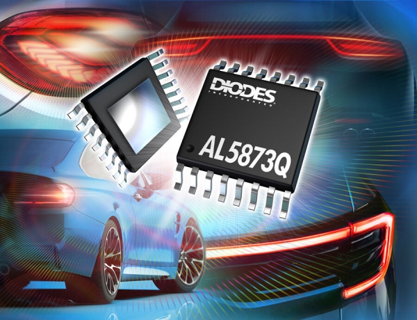 New Diodes AL5873Q with Automotive Three-Channel Linear LED Driver