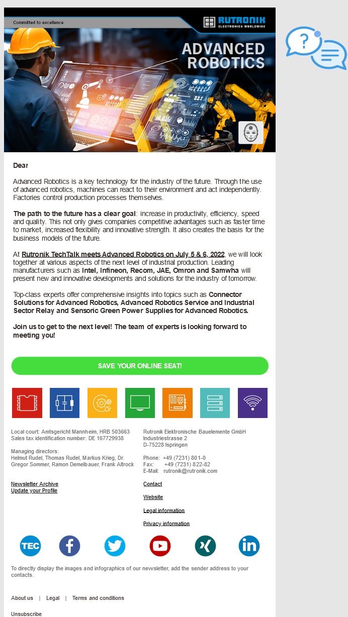 Example Newsletter Rutronik
