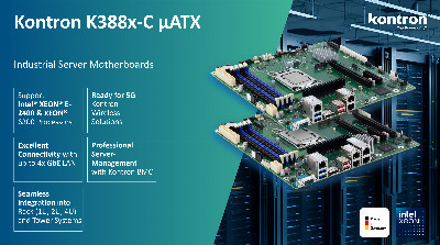 News: Kontron K388x-C μATX Industrial Server Motherboards Made in Germany