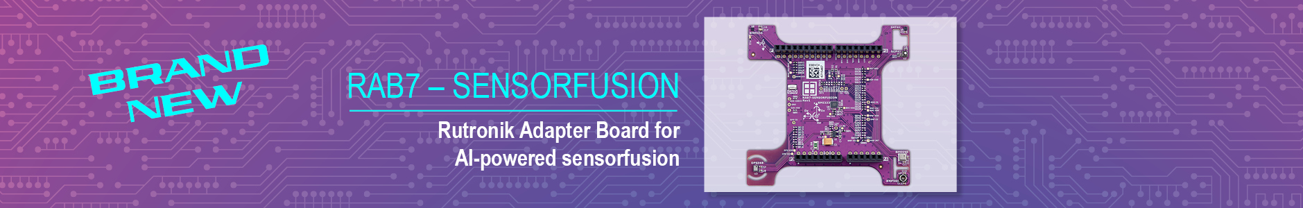 Header Desktop Rutronik Adapter Board – RAB7 für Sensorfusion