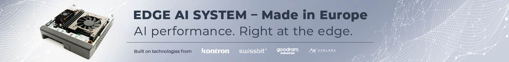 Pre‑validated industrial Edge AI system – engineered and sourced in Europe