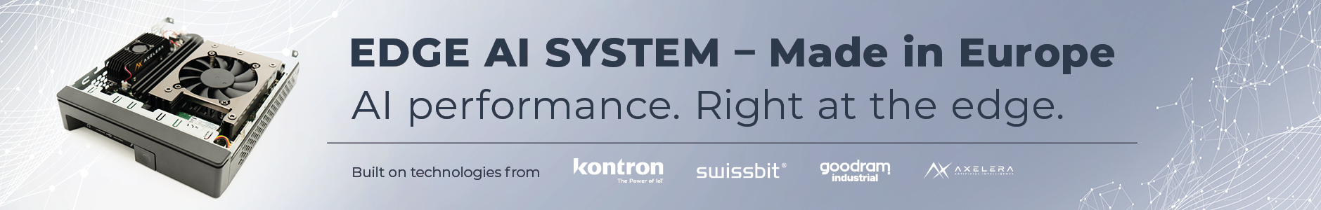 Pre‑validated industrial Edge AI system – engineered and sourced in Europe